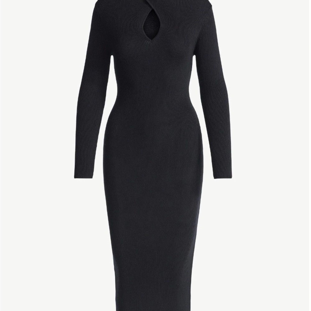 Brand-New Sofia by Sofia Vergara Twist Front Sweater Dress, size small - Picture 3 of 7